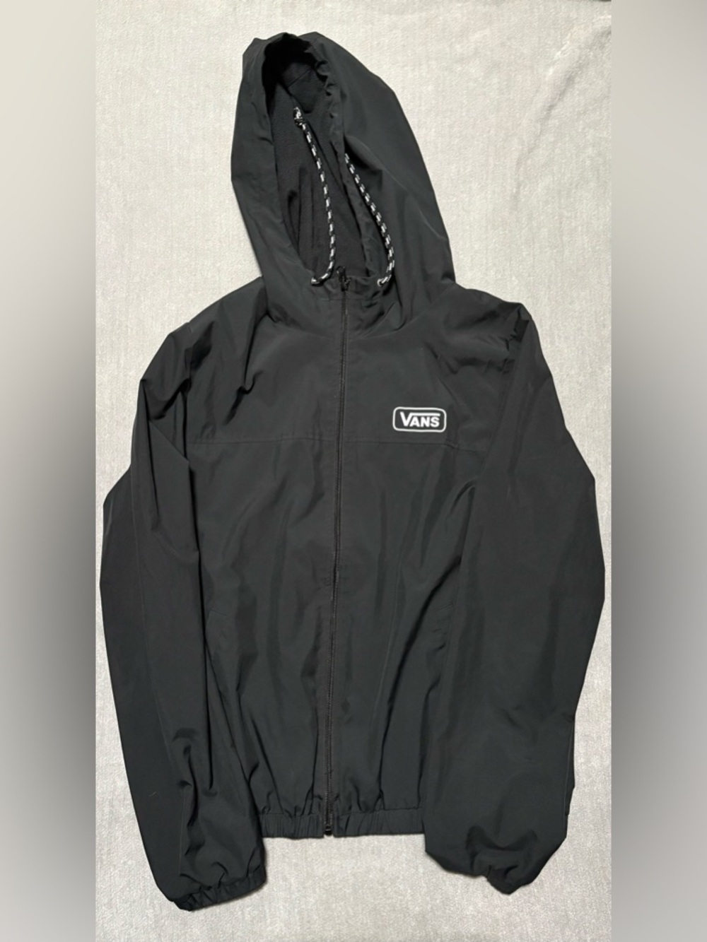 Vans Black Hooded Windbreaker Jacket